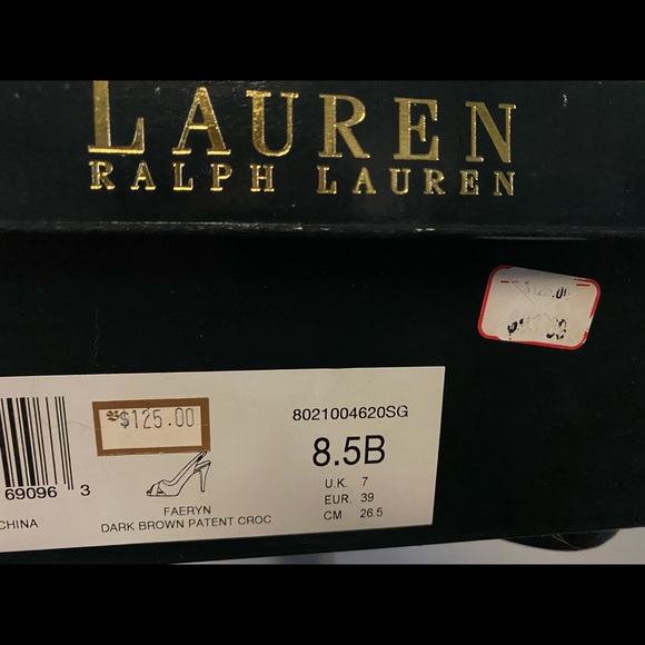 Lauren Ralph Lauren Patent Leather Heeled Sandals - Picture 5 of 5